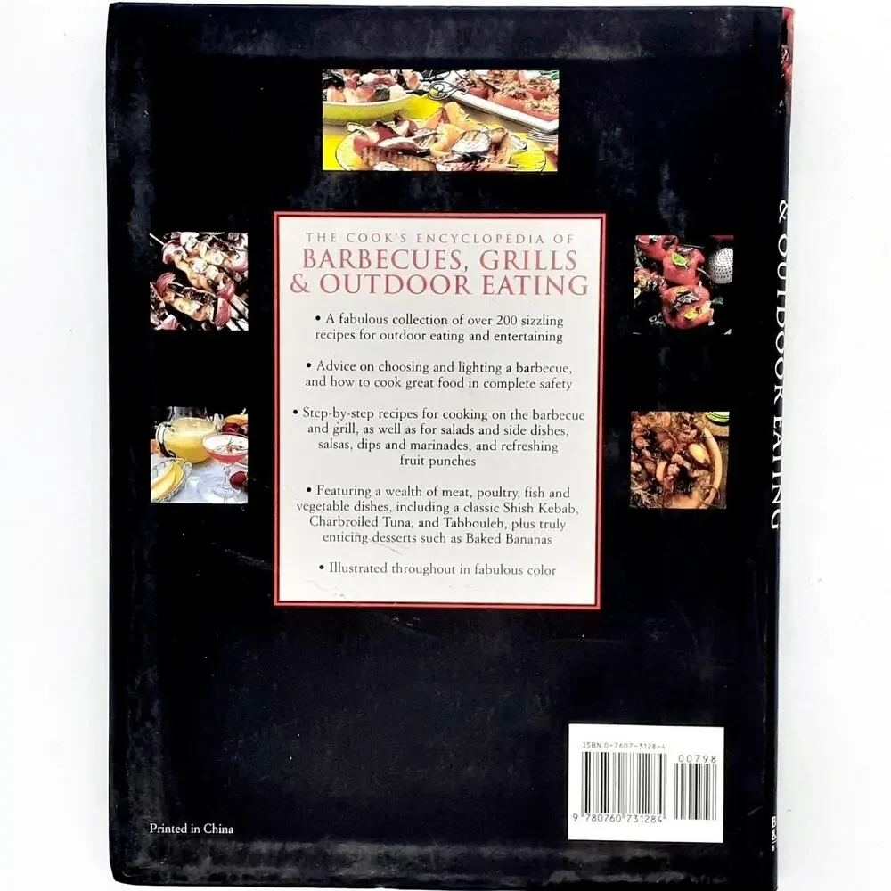 The Cook's Encyclopedia Of Barbecues Grills & Outdoor Eating Cookbook Hardcover